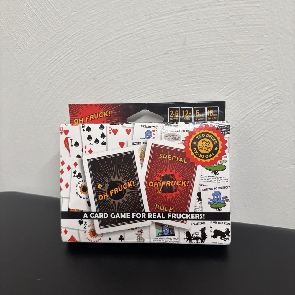 Oh Fruck! A Raucous Card Game With Rules That Change 2-6 Players Ages 12+ NEW‎